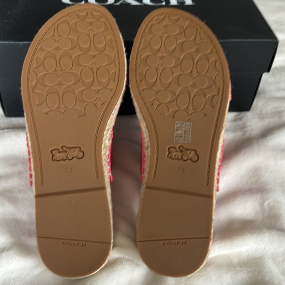NIB Coach leather sandals - Picture 3 of 5